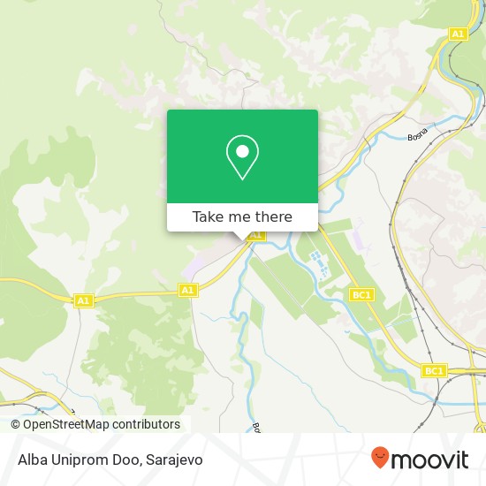 Alba Uniprom Doo map