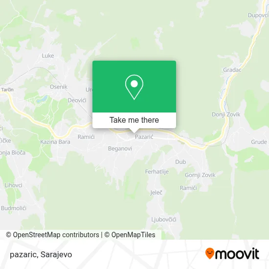 pazaric mapa