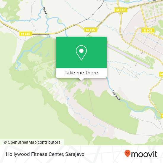Hollywood Fitness Center mapa