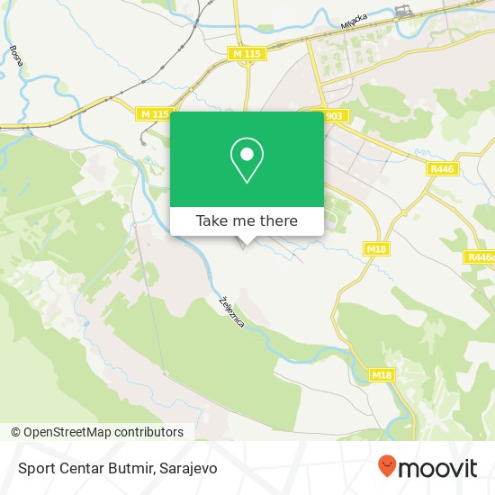 Sport Centar Butmir map