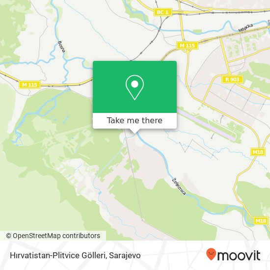 Karta Hırvatistan-Plitvice Gölleri