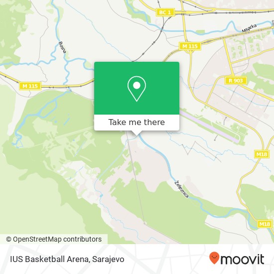 Karta IUS Basketball Arena