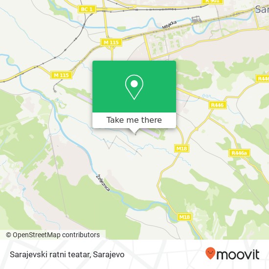 Sarajevski ratni teatar mapa