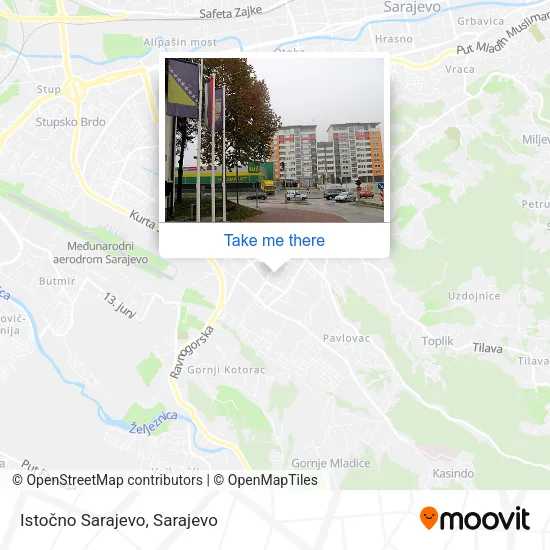 Karta Istočno Sarajevo
