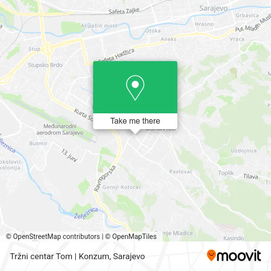 Tržni centar Tom | Konzum map