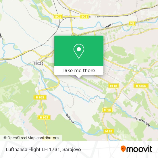 Lufthansa Flight LH 1731 mapa