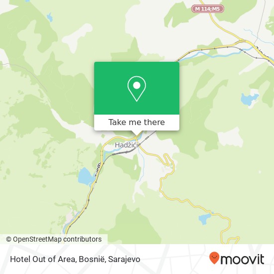 Hotel Out of Area, Bosnië map
