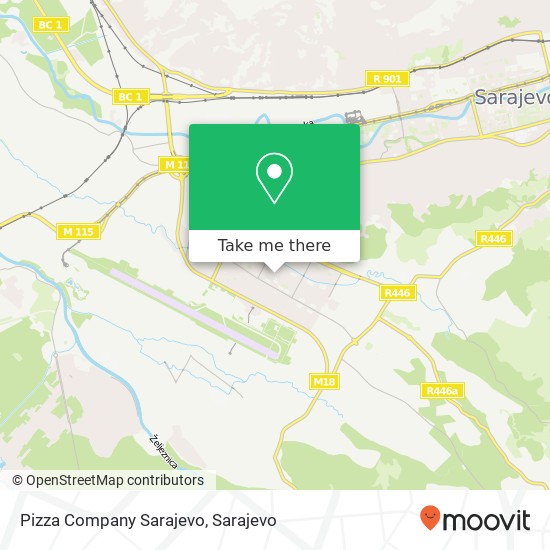 Pizza Company Sarajevo map