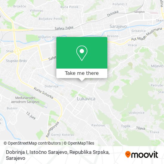 Dobrinja I, Istočno Sarajevo, Republika Srpska map