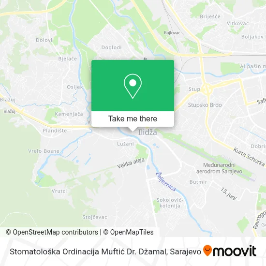 Stomatološka Ordinacija Muftić Dr. Džamal map