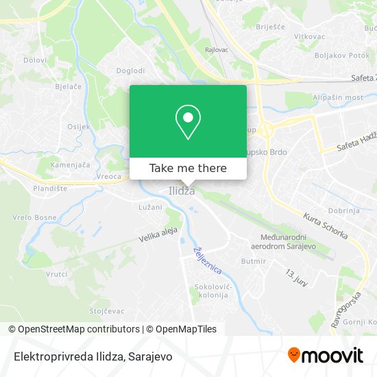 Elektroprivreda Ilidza mapa