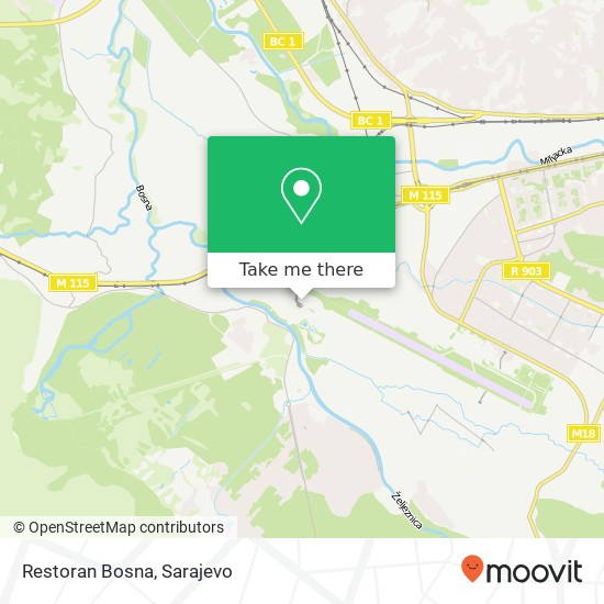 Restoran Bosna map