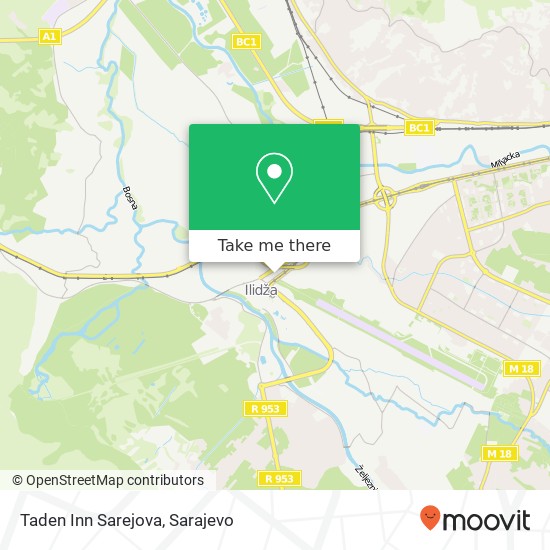 Taden Inn Sarejova map