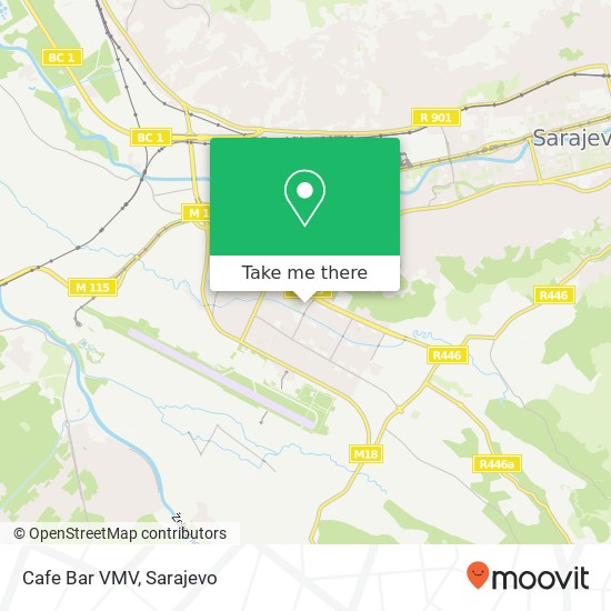 Cafe Bar VMV map