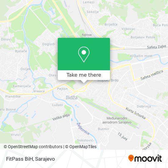 FitPass BiH map