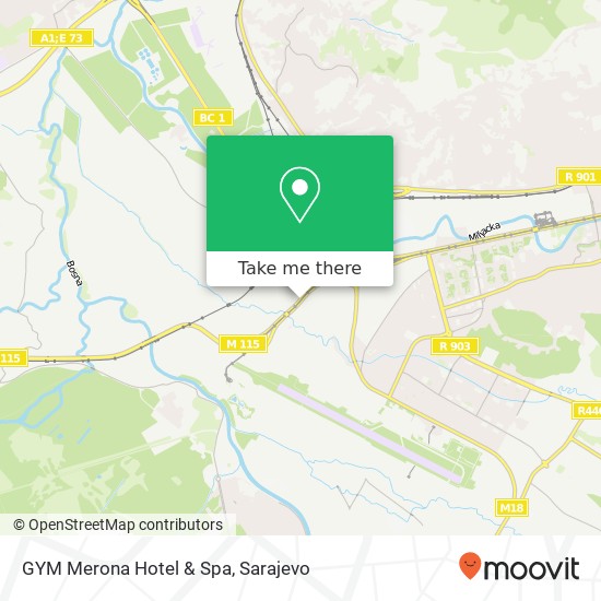 GYM Merona Hotel & Spa mapa