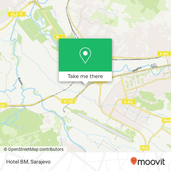 Hotel BM map
