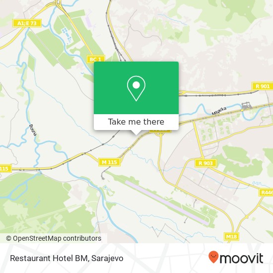 Restaurant Hotel BM mapa