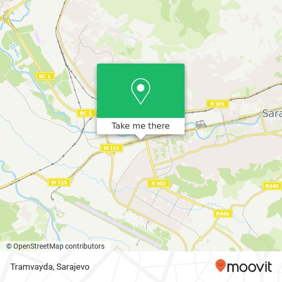 Tramvayda map