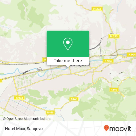 Hotel Maxi map