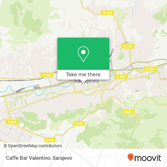 Caffe Bar Valentino map