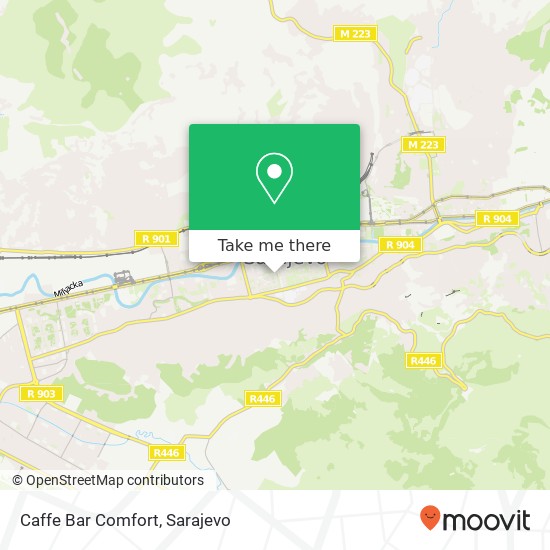 Caffe Bar Comfort mapa
