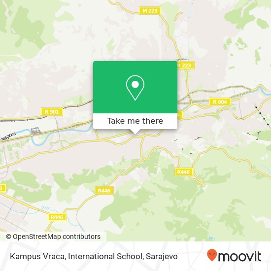 Kampus Vraca, International School map