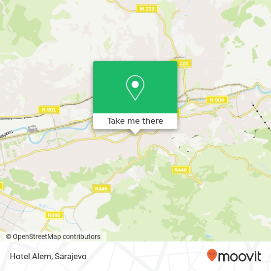 Hotel Alem map