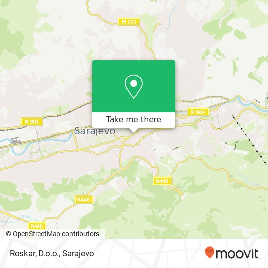 Roskar, D.o.o. map