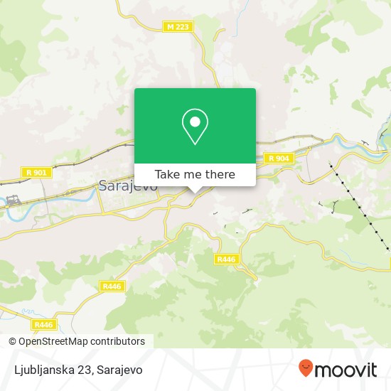 Ljubljanska 23 map