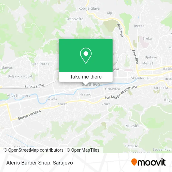 Alen's Barber Shop map