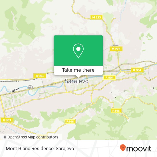 Karta Mont Blanc Residence