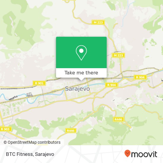 BTC Fitness mapa