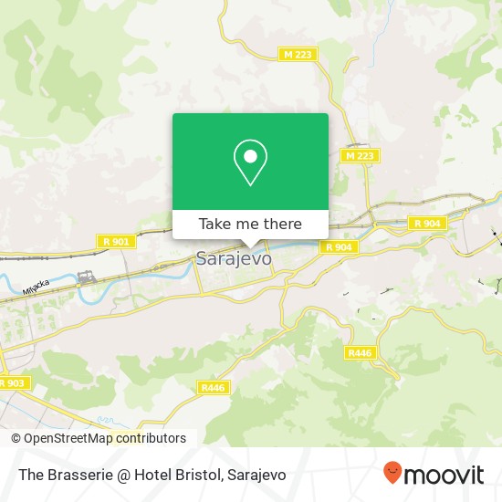 The Brasserie @ Hotel Bristol map