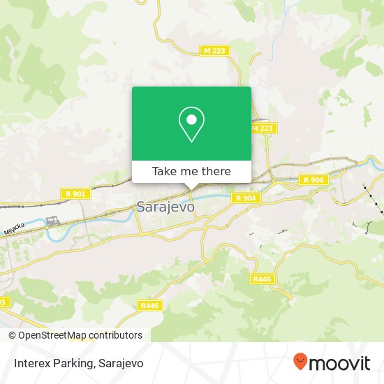 Interex Parking map
