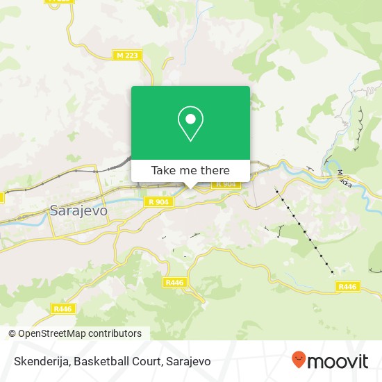 Skenderija, Basketball Court map
