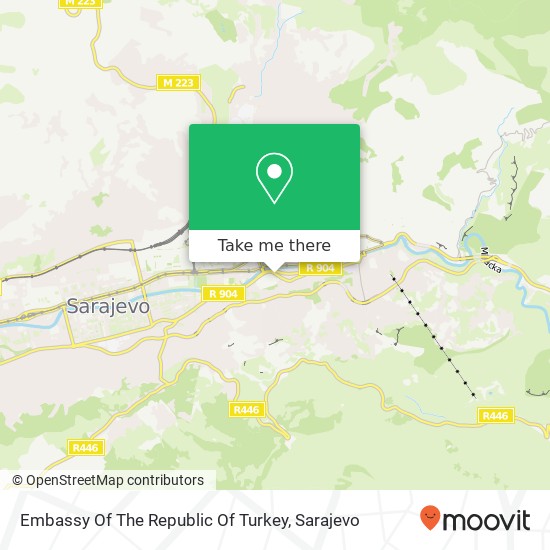 Embassy Of The Republic Of Turkey mapa