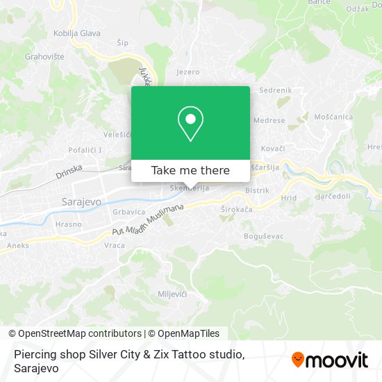 Piercing shop Silver City & Zix Tattoo studio map