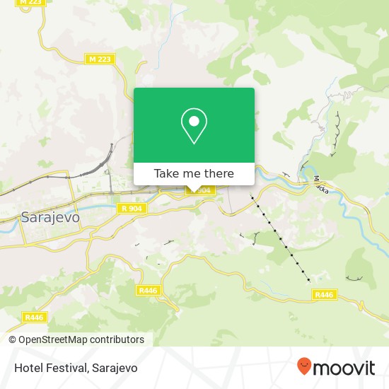 Hotel Festival map