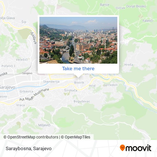 Saraybosna map