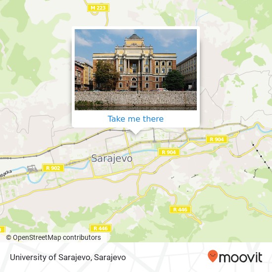 University of Sarajevo mapa