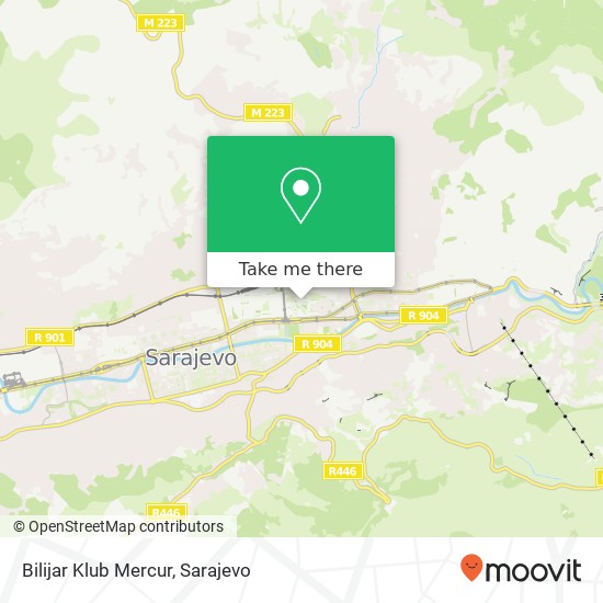 Bilijar Klub Mercur mapa