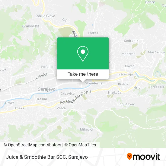 Juice & Smoothie Bar SCC map