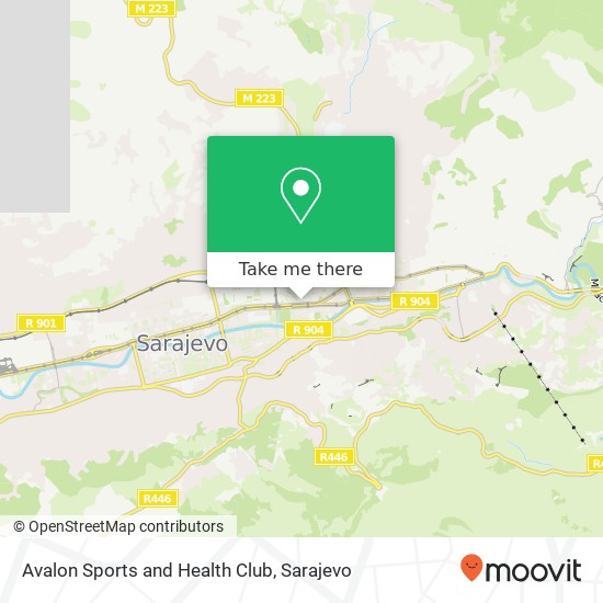 Avalon Sports and Health Club map