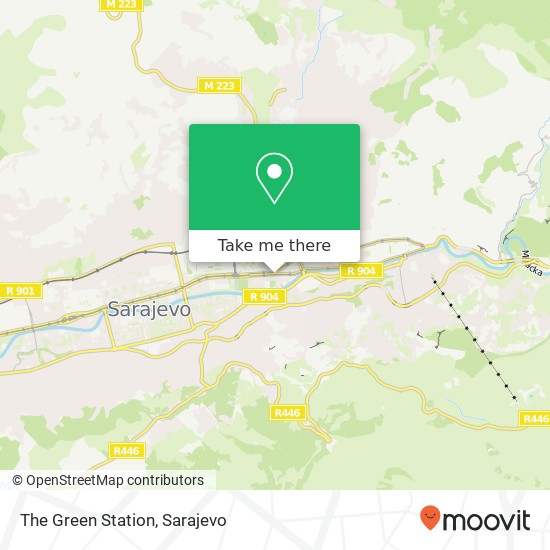 The Green Station mapa