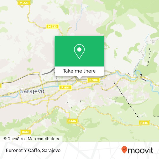 Euronet Y Caffe map