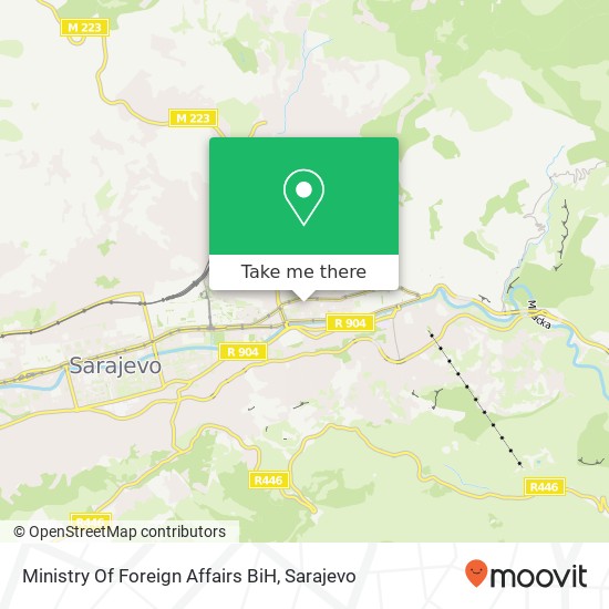 Ministry Of Foreign Affairs BiH map