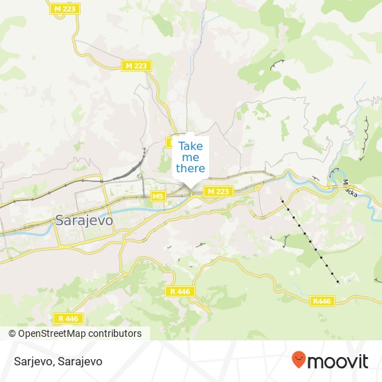 Sarjevo map