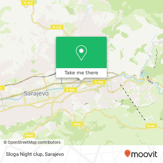 Sloga Night clup map