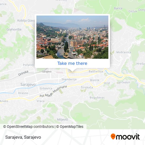 Sarajeva map